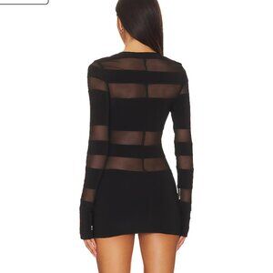 Spliced Long Sleeve Pickleball Dress